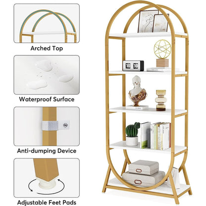 Bibliothèque ouverte, étagères de rangement industrielles avec cadre en métal