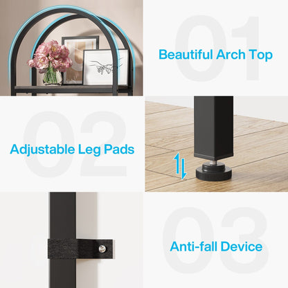 Bibliothèque ouverte, étagères de rangement industrielles avec cadre en métal