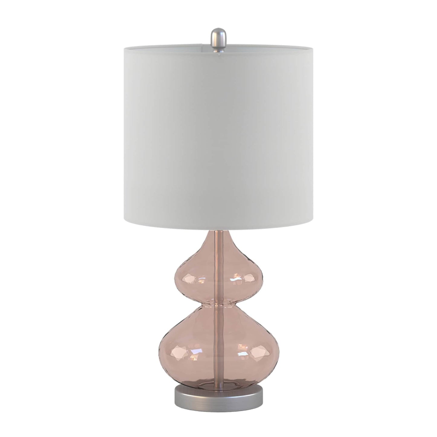 Lampe de table en verre courbé Ellipse, lot de 2