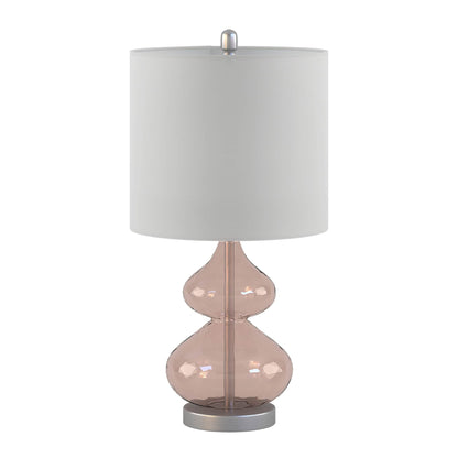 Lampe de table en verre courbé Ellipse, lot de 2