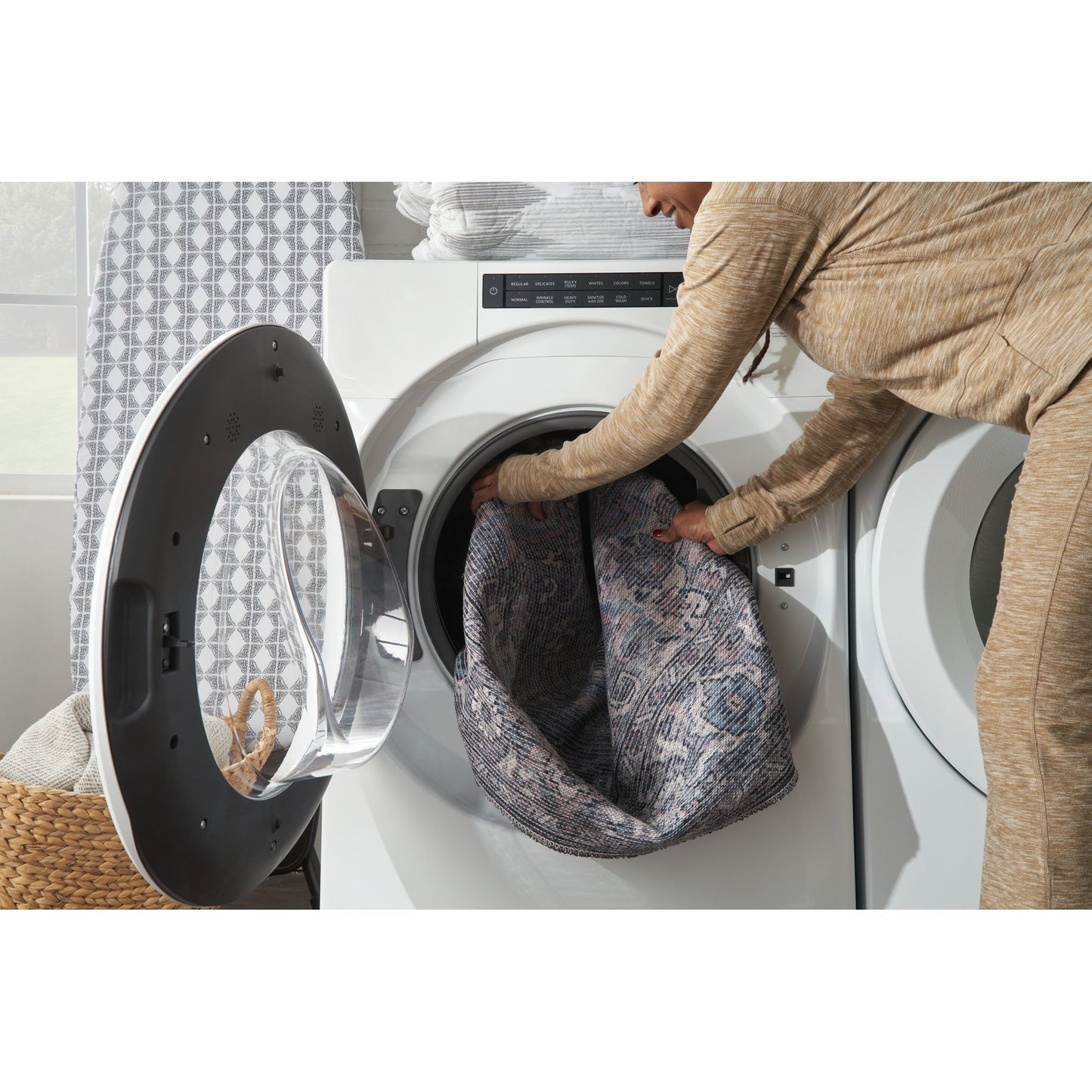 Tapis lavable en machine à motif floral persan vintage New Concept Washables