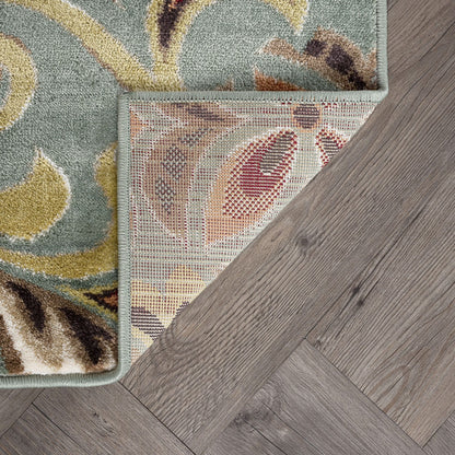 Decora Farmhouse Floral Indoor Area Rug