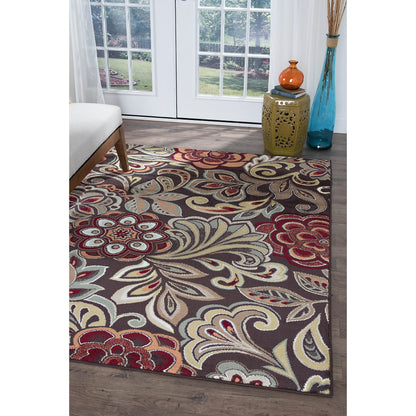 Decora Farmhouse Floral Indoor Area Rug