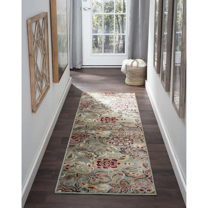 Decora Farmhouse Floral Indoor Area Rug