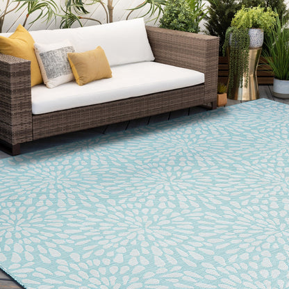 Exo Coastal Floral Indoor/Outdoor Area Rug