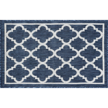 Exo Coastal Geometric Indoor/Outdoor Area Rug