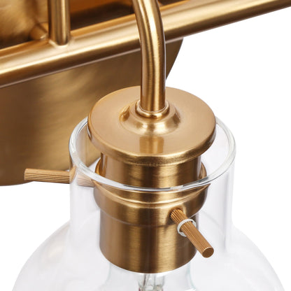 Applique murale moderne à 2, 3, 4 ou 5 lampes pour salle de bain, design minimaliste, en verre