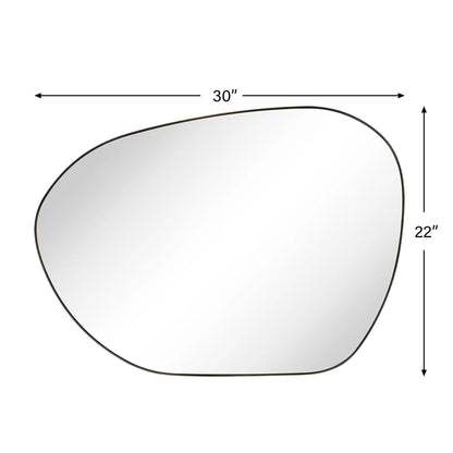 Miroir mural TEHOME Bertlinde de forme irrégulière pour salon