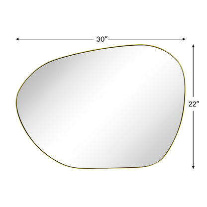 Miroir mural TEHOME Bertlinde de forme irrégulière pour salon