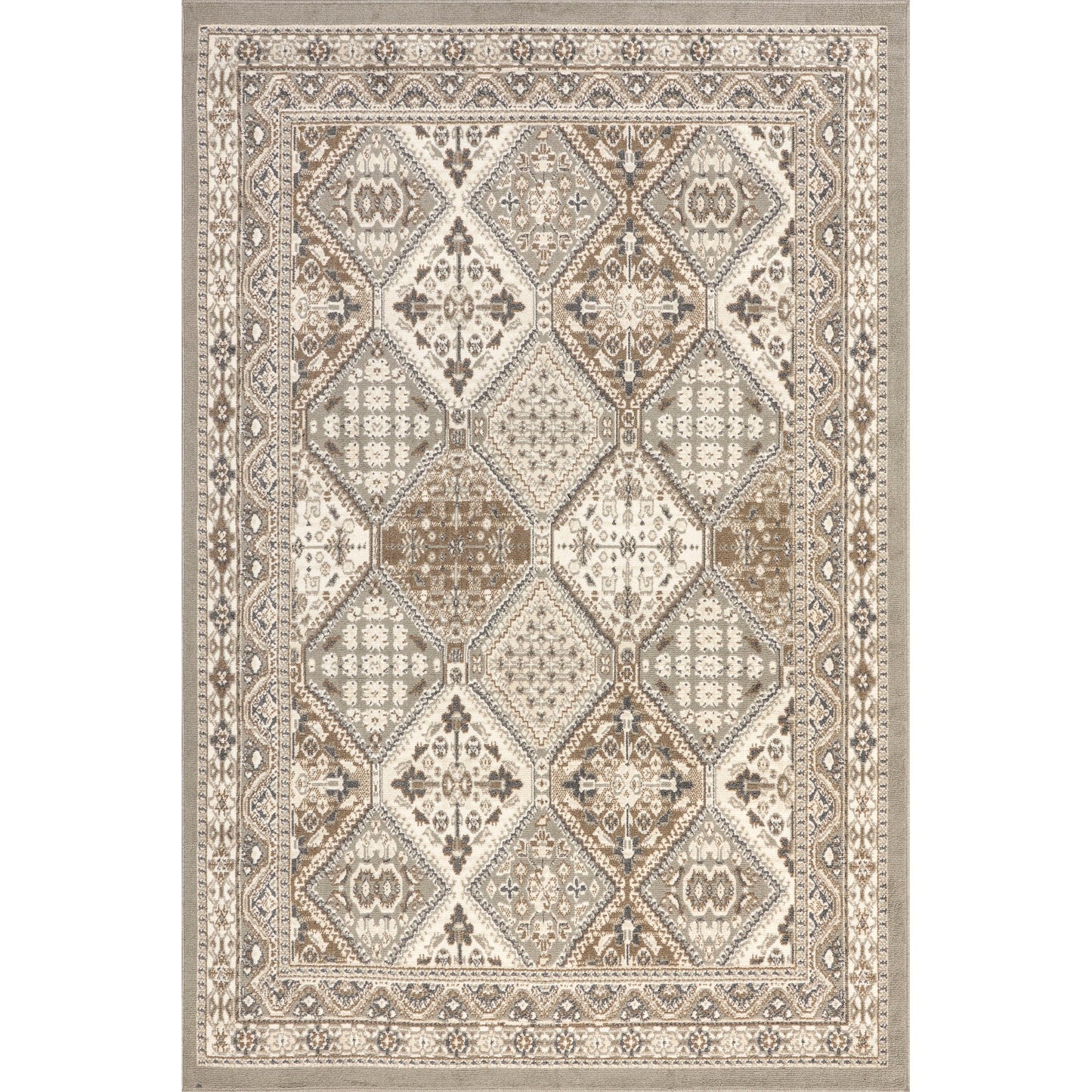 Tapis carrelé traditionnel Nuloom Becca