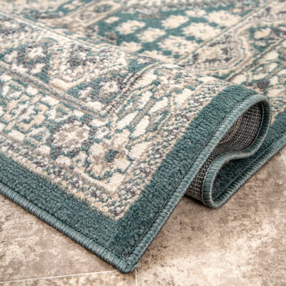 Tapis carrelé traditionnel Nuloom Becca