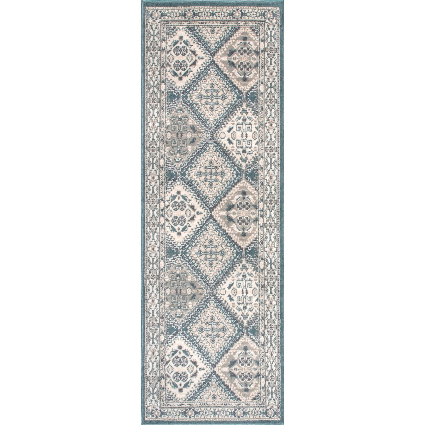 Tapis carrelé traditionnel Nuloom Becca