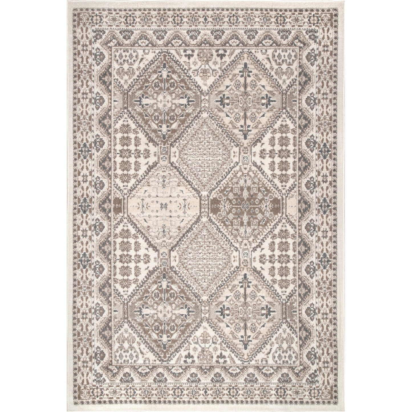 Tapis carrelé traditionnel Nuloom Becca
