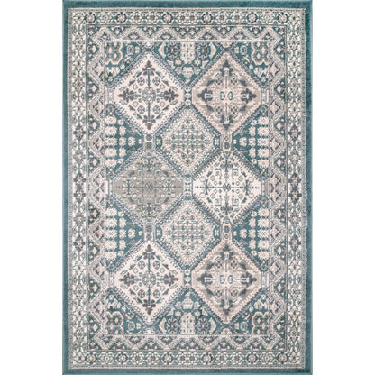 Tapis carrelé traditionnel Nuloom Becca