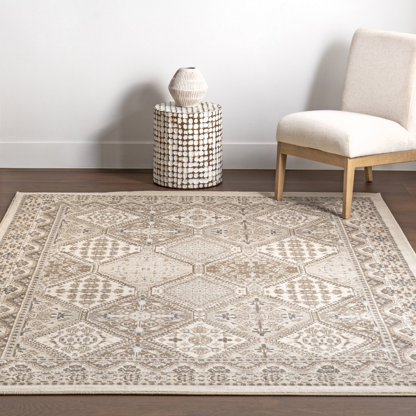 Tapis carrelé traditionnel Nuloom Becca