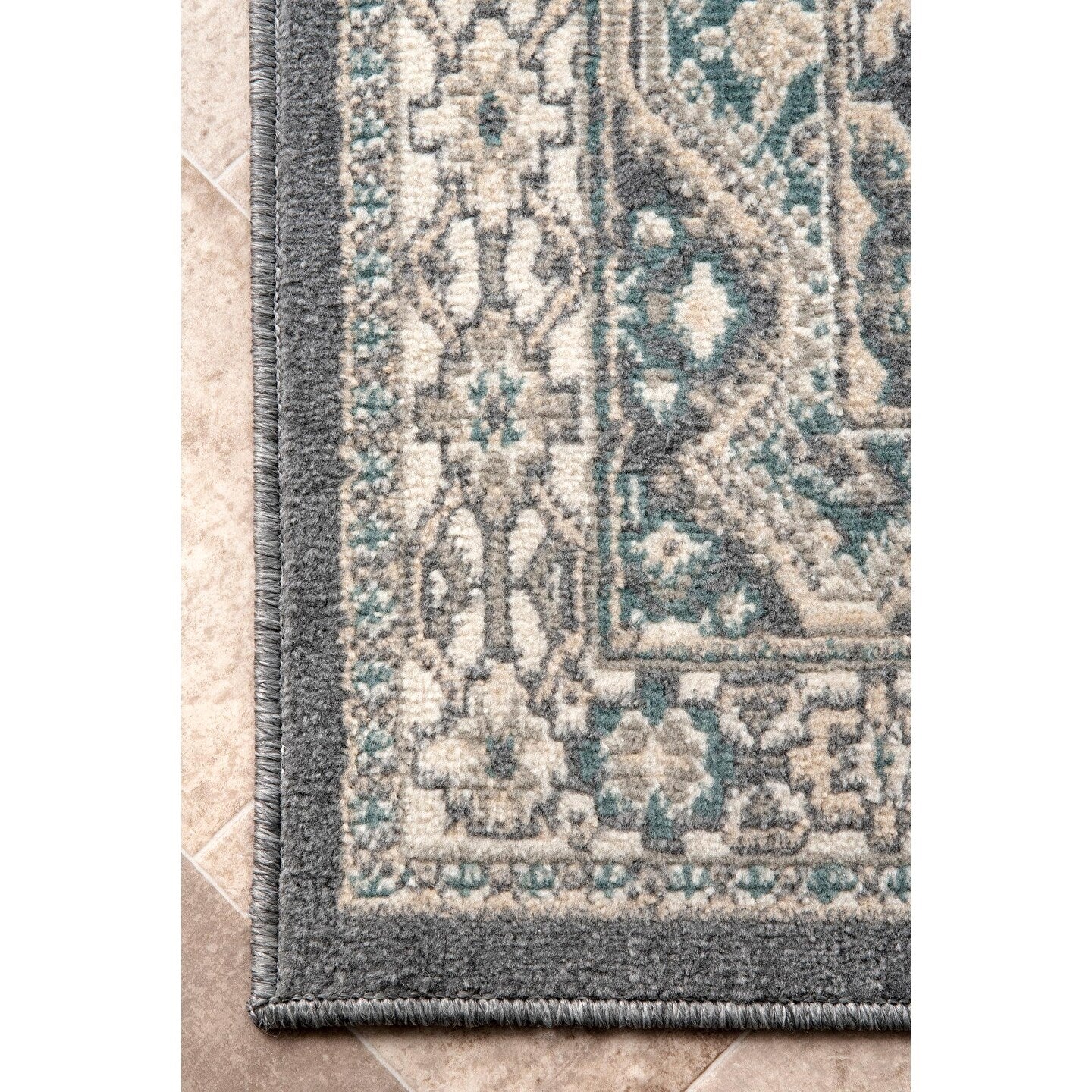 Tapis carrelé traditionnel Nuloom Becca