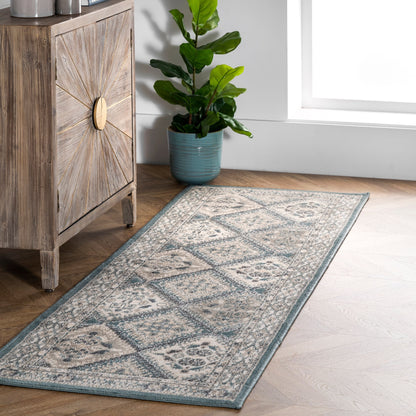 Tapis carrelé traditionnel Nuloom Becca