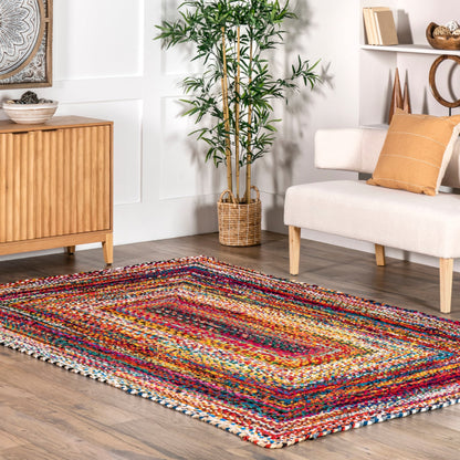 Tapis bohème tressé à la main Nuloom Tammara