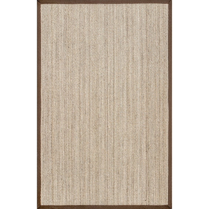 Tapis Nuloom Kiana Casual avec bordure en jonc de mer