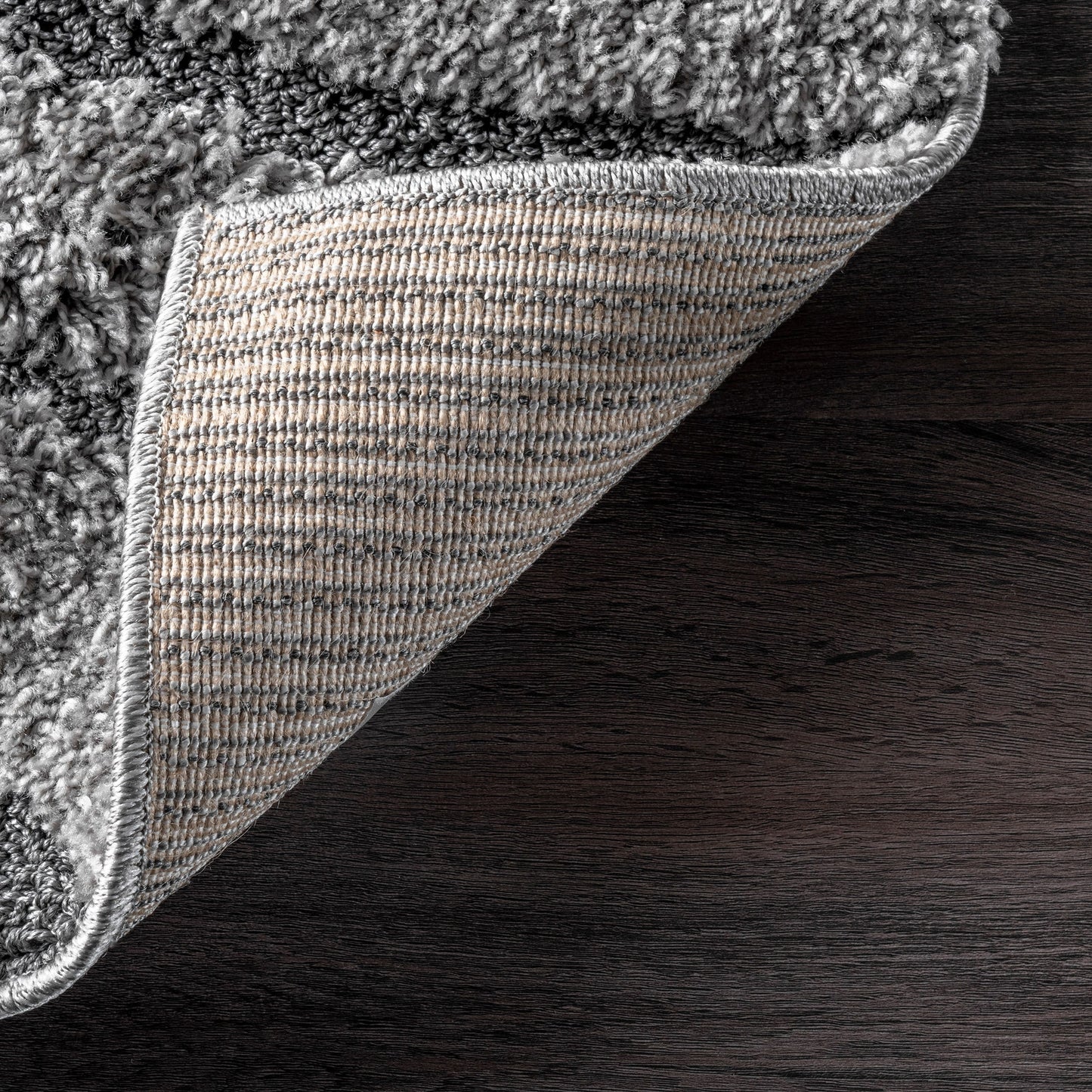 Tapis Shag contemporain Nuloom Krista à motifs tourbillonnants