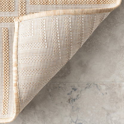 Tapis d'intérieur/extérieur classique à bordures Nuloom Leah