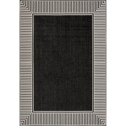 Tapis d'intérieur/extérieur classique à bordures Nuloom Leah