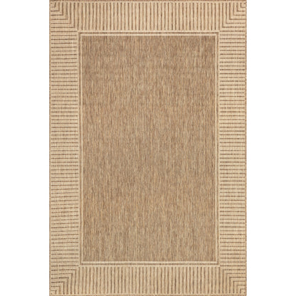 Tapis d'intérieur/extérieur classique à bordures Nuloom Leah