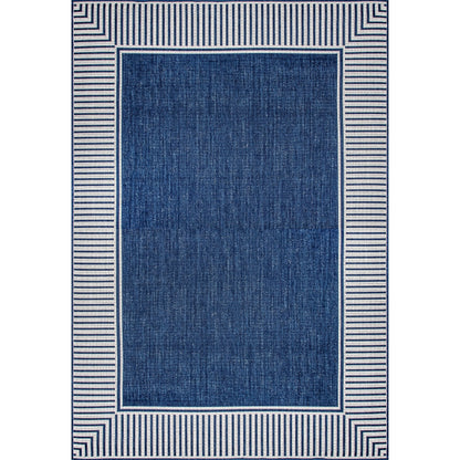 Tapis d'intérieur/extérieur classique à bordures Nuloom Leah