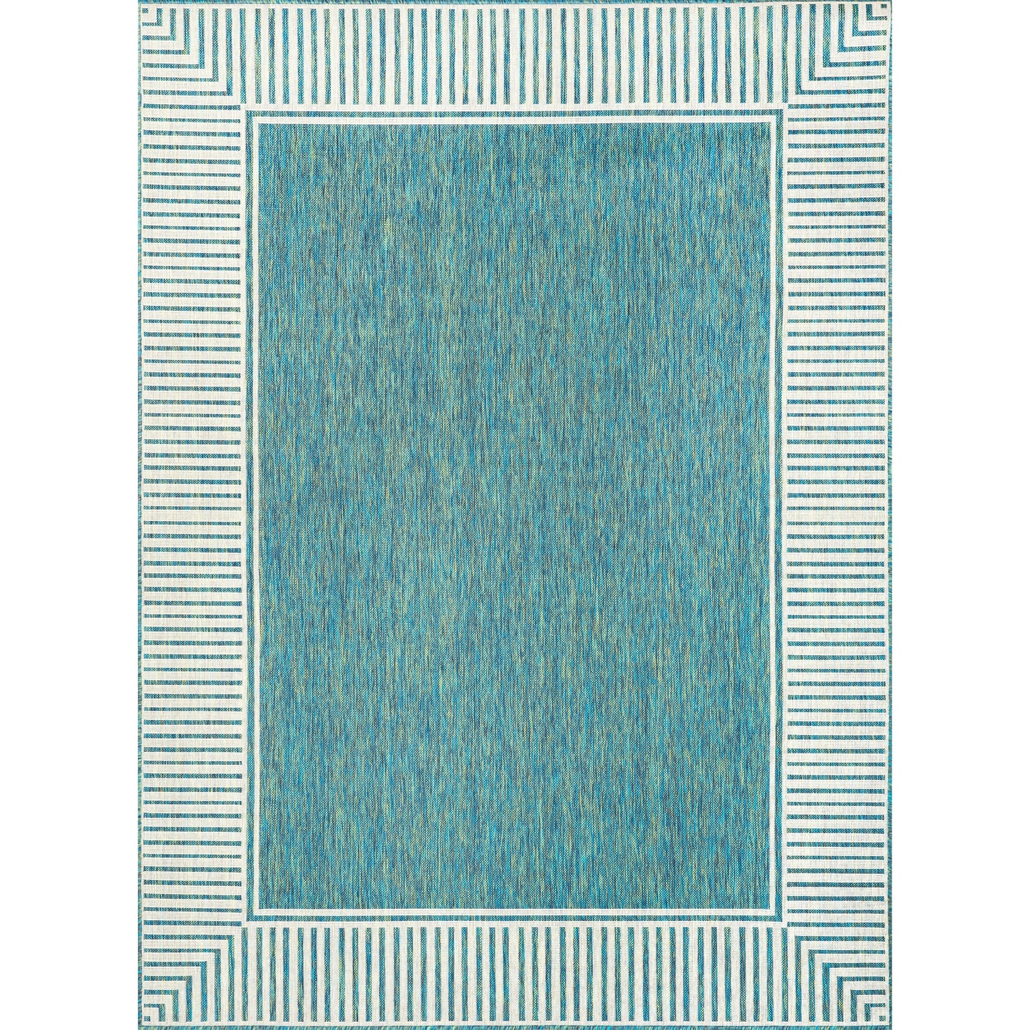 Tapis d'intérieur/extérieur classique à bordures Nuloom Leah