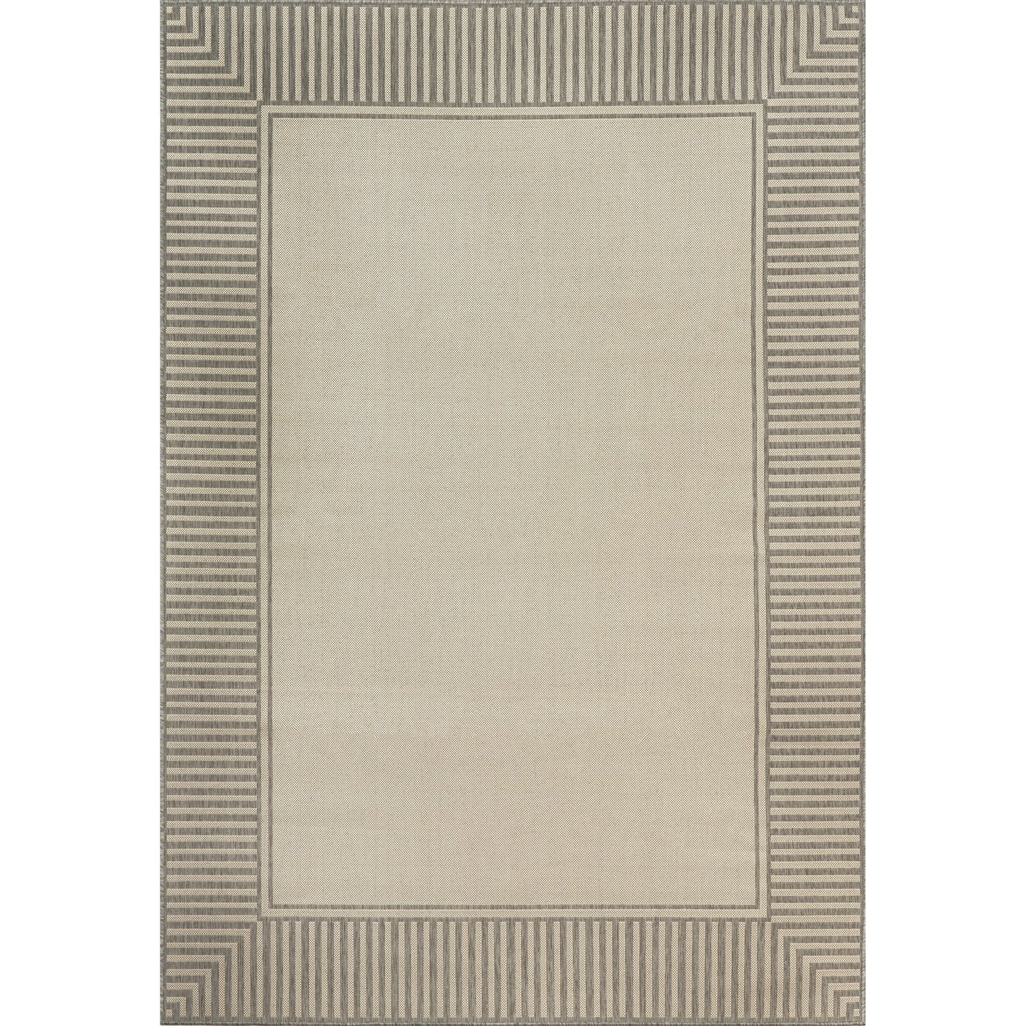 Tapis d'intérieur/extérieur classique à bordures Nuloom Leah