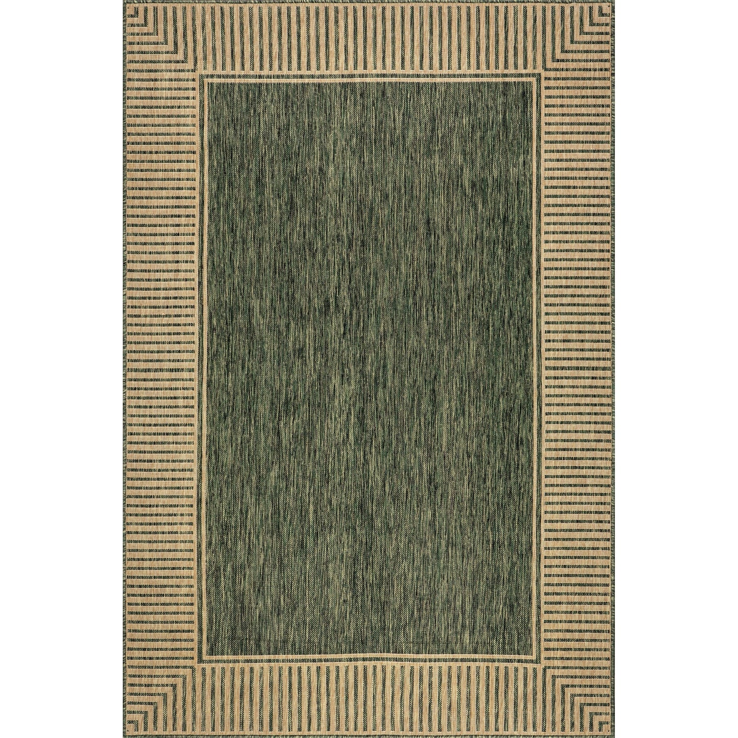 Tapis d'intérieur/extérieur classique à bordures Nuloom Leah