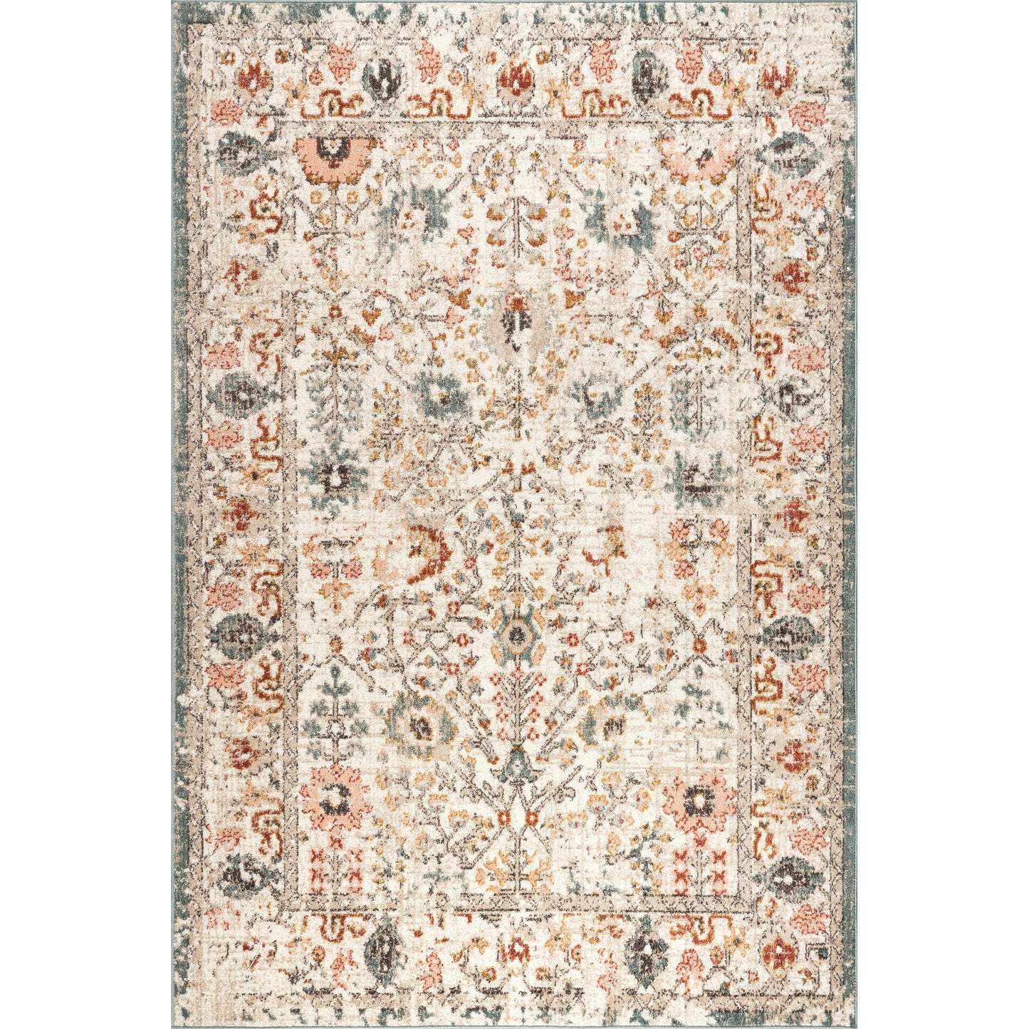 Tapis floral vintage Nuloom Lenore