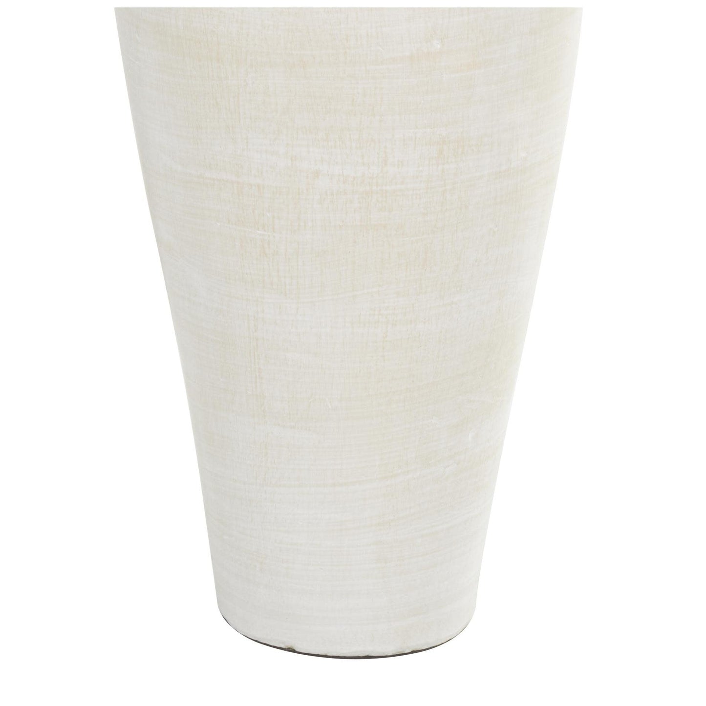 Grand vase décoratif en céramique de style amphore - Blanc - Roche River Decor