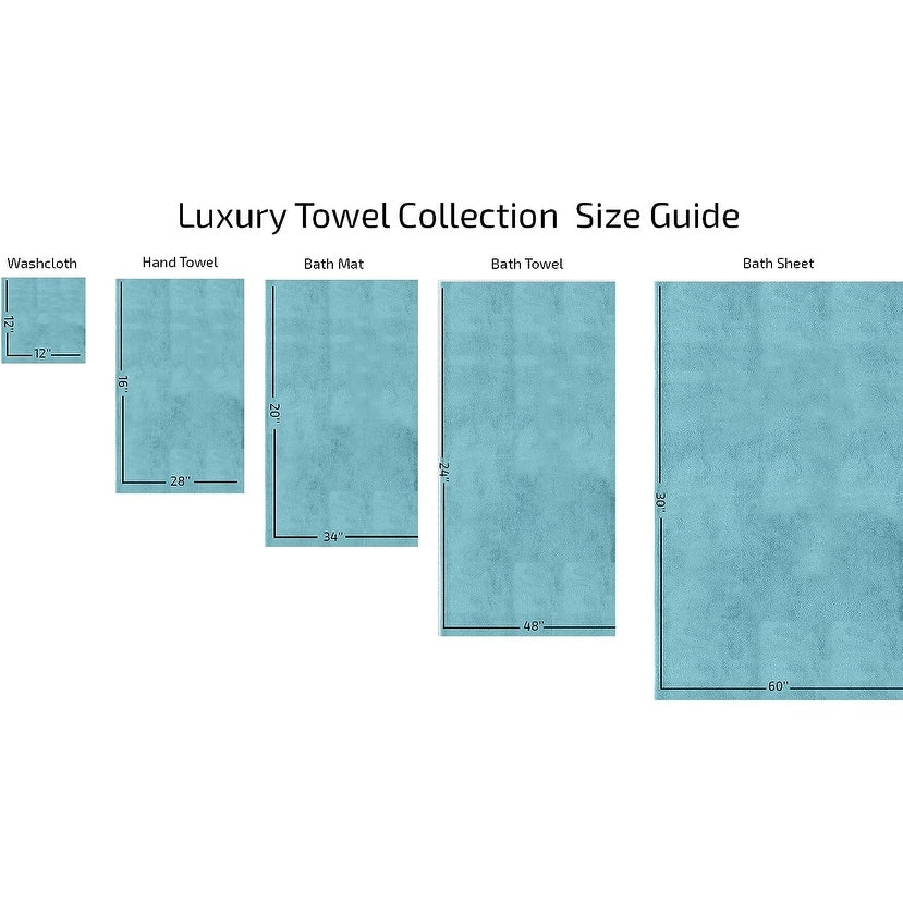 CTT %100 Turkish Cotton Towel Set 8 or 9 Pcs Quick Dry and Absorbent