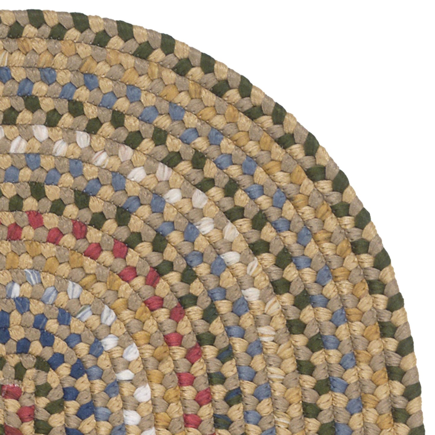 Colonial Mills Wayland Handmade Farmhouse Multicolor Braided Oval Rug