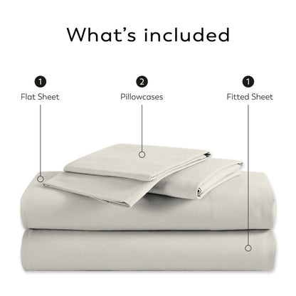 Color Sense 800TC Luxury Cotton-Blend Wrinkle-Resistant Sheet Set