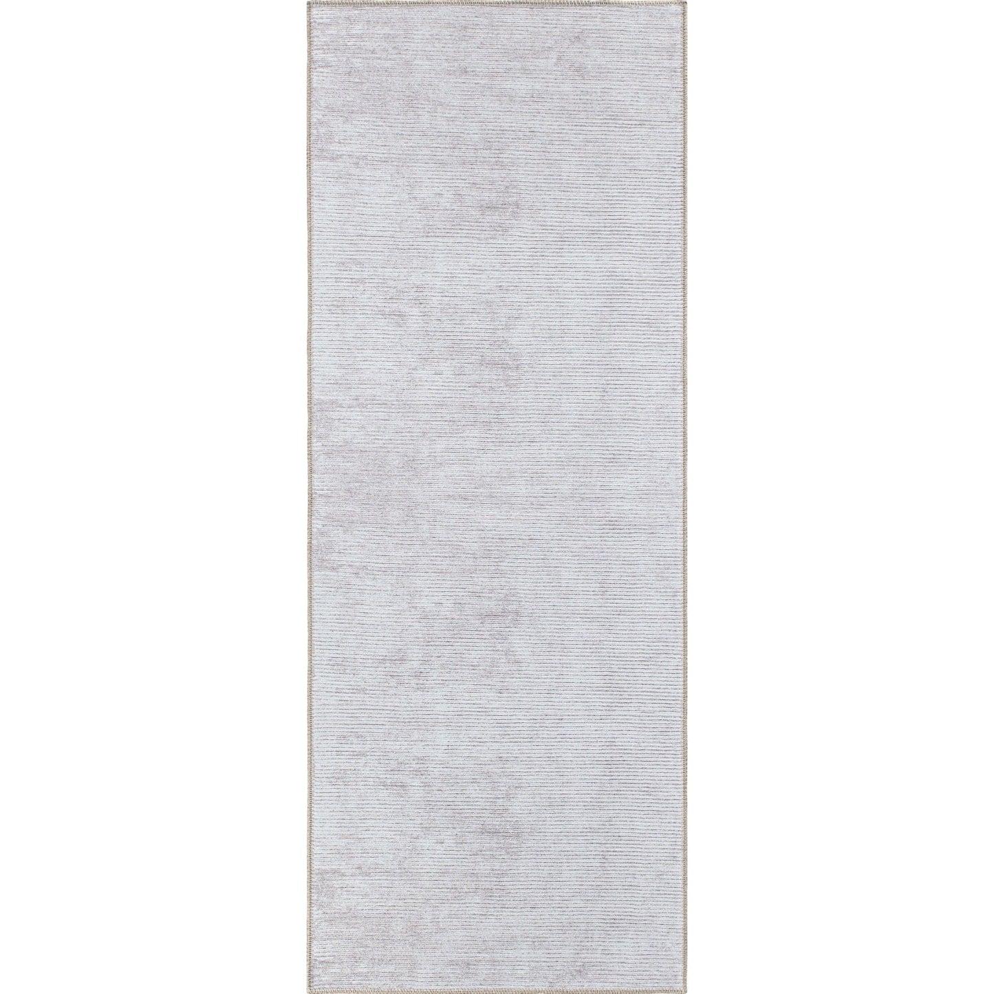 Contemporary Distressed Stripe Machine Washable Area Rug