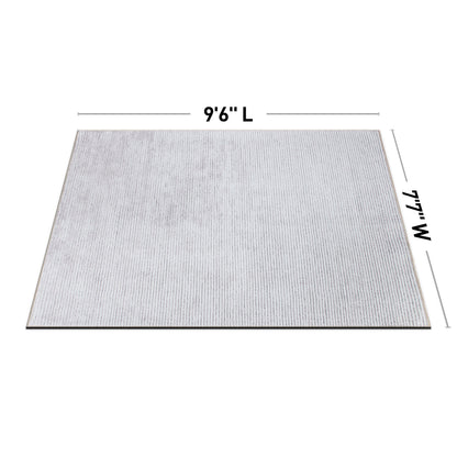 Contemporary Distressed Stripe Machine Washable Area Rug