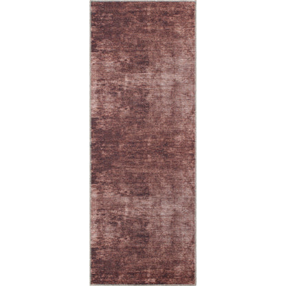 Contemporary Distressed Stripe Machine Washable Area Rug