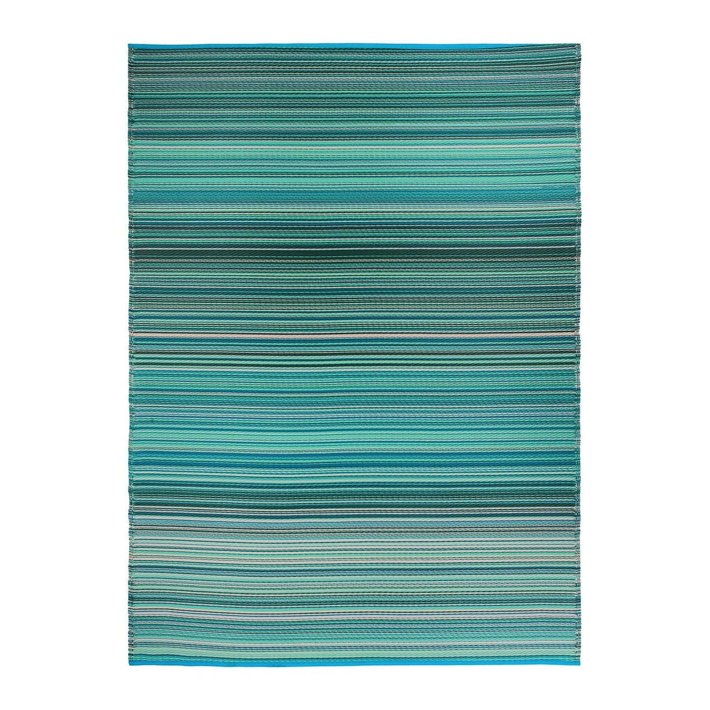 Contemporary Stripe Reversible Plastic Outdoor Rugs