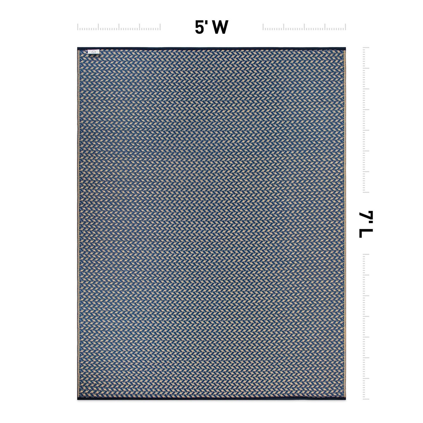 Contemporay Solid Reversible Plastic Outdoor Rugs