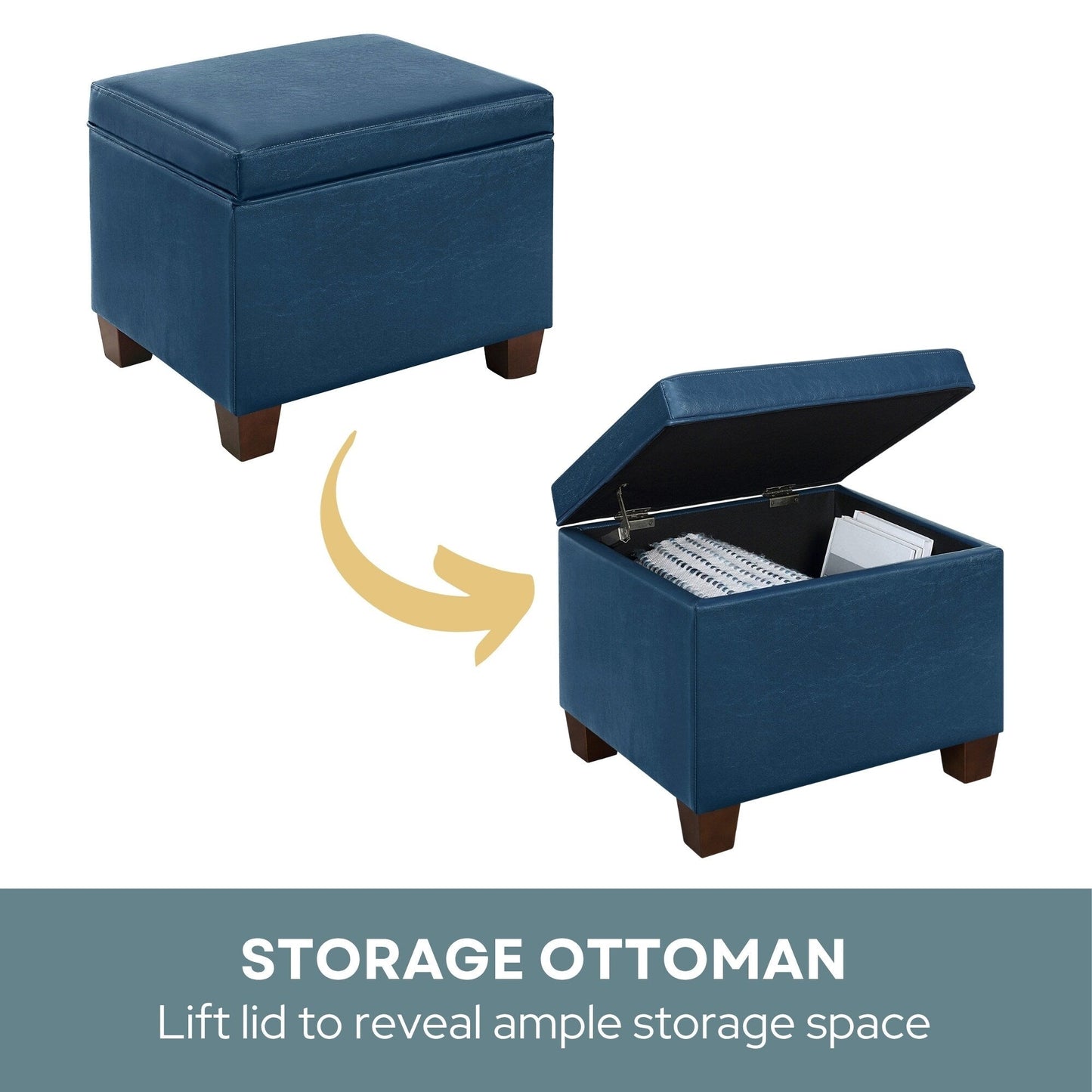 Convenience Concepts Madison Storage Ottoman