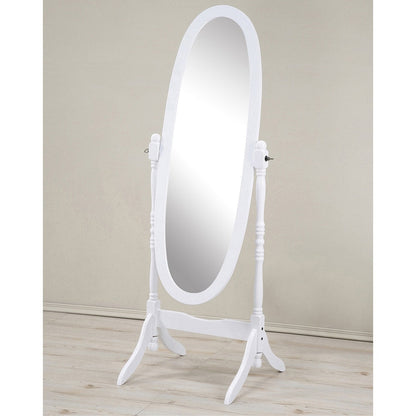 Miroir cheval traditionnel en bois de style Copper Grove Monks Hood de Roundhill Furniture