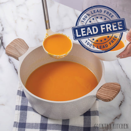 Country Kitchen Non-Stick Cast Aluminum Cookware Set - Durable Kitchen Cookware for Everyday Cooking, 6-11 Pc