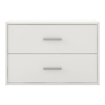 DH BASIC Organisateur de rangement empilable personnalisable en bois moderne - Étagères cubiques, armoire à tiroirs, bibliothèque avec portes par Denhour