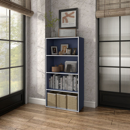 DH BASIC Organisateur de rangement empilable personnalisable en bois moderne - Étagères cubiques, armoire à tiroirs, bibliothèque avec portes par Denhour