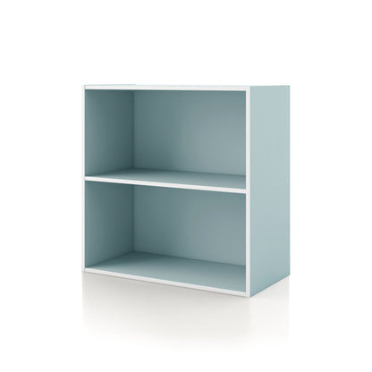 DH BASIC Organisateur de rangement empilable personnalisable en bois moderne - Étagères cubiques, armoire à tiroirs, bibliothèque avec portes par Denhour