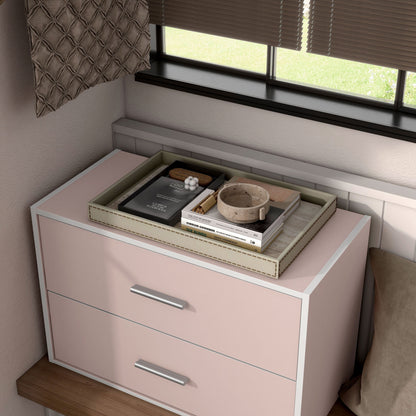 DH BASIC Organisateur de rangement empilable personnalisable en bois moderne - Étagères cubiques, armoire à tiroirs, bibliothèque avec portes par Denhour