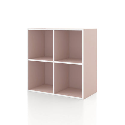 DH BASIC Organisateur de rangement empilable personnalisable en bois moderne - Étagères cubiques, armoire à tiroirs, bibliothèque avec portes par Denhour
