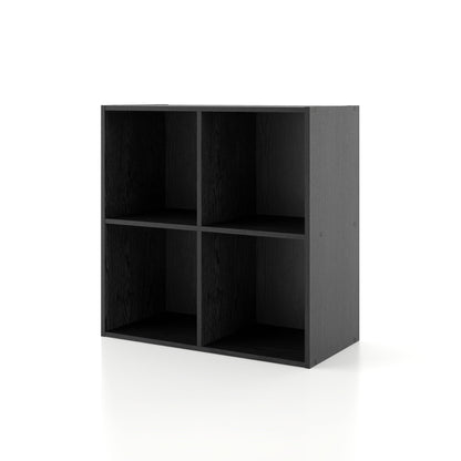 DH BASIC Organisateur de rangement empilable personnalisable en bois moderne - Étagères cubiques, armoire à tiroirs, bibliothèque avec portes par Denhour